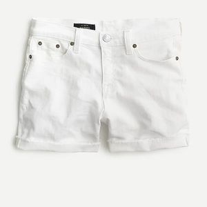 J Crew White Denim Shorts size 25